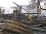 Пожарные на месте возгорания Пожарные на месте возгорания