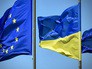 Флаги Евросоюза и Украины Флаги Евросоюза и Украины