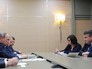 Президент России Владимир Путин и вице-канцлер, министр экономики и энергетики Германии Зигмар Габриэль во время встречи Президент России Владимир Путин и вице-канцлер, министр экономики и энергетики Германии Зигмар Габриэль во время встречи