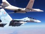 Сопровождение истребителем Су-30СМ бомбардировщика-ракетоносца Ту-160 Сопровождение истребителем Су-30СМ бомбардировщика-ракетоносца Ту-160