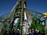 Подготовка к запуску ракеты-носителя "Союз-ФГ" с пилотируемым кораблем "Союз ТМА-19М" на космодроме Байконур Подготовка к запуску ракеты-носителя "Союз-ФГ" с пилотируемым кораблем "Союз ТМА-19М" на космодроме Байконур