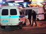 Машина полиции на месте происшествия в Люблино Машина полиции на месте происшествия в Люблино
