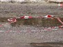 Лента оцепления на месте происшествия Лента оцепления на месте происшествия
