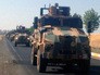 Колонна военной техники турецкой армии Колонна военной техники турецкой армии