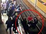 Полицейские спасают женщину упавшую на рельсы на станции метро "Красносельская" Полицейские спасают женщину упавшую на рельсы на станции метро "Красносельская"