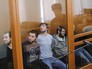 Семед Нурмагомедов, Азим Исмаилов, братья Вагид и Юсуф Гусейхановы и братья Асрет и Ильдархан Ризахановы в зале заседаний Московского окружного военного суда Семед Нурмагомедов, Азим Исмаилов, братья Вагид и Юсуф Гусейхановы и братья Асрет и Ильдархан Ризахановы в зале заседаний Московского окружного военного суда