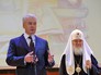 Мэр Москвы Сергей Собянин и патриарх Московский и всея Руси Кирилл Мэр Москвы Сергей Собянин и патриарх Московский и всея Руси Кирилл