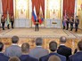 Президент России Владимир Путин на торжественной церемонии в Александровском зале Кремля Президент России Владимир Путин на торжественной церемонии в Александровском зале Кремля