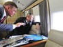 Президент России Владимир Путин во время осмотра района строительства Крымского моста Президент России Владимир Путин во время осмотра района строительства Крымского моста