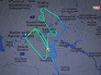 Траектория полета пассажирского самолета Boeing-737-800 авиакомпании Fly Dubai Траектория полета пассажирского самолета Boeing-737-800 авиакомпании Fly Dubai