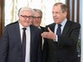 Министр иностранных дел России Сергей Лавров и министр иностранных дел Германии Франк-Вальтер Штайнмайер во время встречи в Москве Министр иностранных дел России Сергей Лавров и министр иностранных дел Германии Франк-Вальтер Штайнмайер во время встречи в Москве
