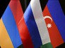 Флаги России, Армении и Азербайджана Флаги России, Армении и Азербайджана