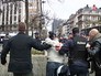 Полиция Брюсселя задерживает протестующих Полиция Брюсселя задерживает протестующих