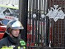 Пожарные на месте возгорания в здании Министерства обороны в Москве Пожарные на месте возгорания в здании Министерства обороны в Москве