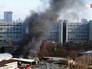 Возгорание ангаров на территории института рентгенорадиологии Возгорание ангаров на территории института рентгенорадиологии