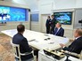 Прзидент России Владимир Путин проводит телемост с Международной космической станцией и космодромом Восточный Прзидент России Владимир Путин проводит телемост с Международной космической станцией и космодромом Восточный