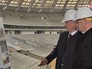 Мэр Москвы Сергей Собянин и президент Международной федерации футбола (ФИФА) Джанни Инфантино осматривают ход реконструкции БСА "Лужники" Мэр Москвы Сергей Собянин и президент Международной федерации футбола (ФИФА) Джанни Инфантино осматривают ход реконструкции БСА "Лужники"