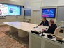 Президент России Владимир Путин и министр обороны РФ Сергей Шойгу во время доклада в режиме видеоконференции начальника инженерных войск Президент России Владимир Путин и министр обороны РФ Сергей Шойгу во время доклада в режиме видеоконференции начальника инженерных войск