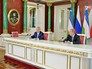 Президент России Владимир Путин и президент Республики Узбекистан Ислам Каримов Президент России Владимир Путин и президент Республики Узбекистан Ислам Каримов