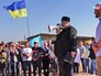 Глава Меджлиса крымско-татарского народа Рефат Чубаров на митинге Глава Меджлиса крымско-татарского народа Рефат Чубаров на митинге