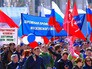 Участники первомайской демонстрации профсоюзов на Красной площади Участники первомайской демонстрации профсоюзов на Красной площади