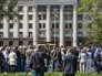 Траур по погибшим в Доме профсоюзов в Одессе Траур по погибшим в Доме профсоюзов в Одессе
