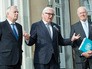Глава МИД Франции Жан-Марк Эйро, глава МИД Германии Франк-Вальтер Штайнмайер и спецпосланник генсека ООН по Сирии Стаффан де Мистуро во время встречи в Берлине Глава МИД Франции Жан-Марк Эйро, глава МИД Германии Франк-Вальтер Штайнмайер и спецпосланник генсека ООН по Сирии Стаффан де Мистуро во время встречи в Берлине