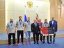 Президент России Владимир Путин на встрече с победителями V Всероссийского фестиваля среди любительских команд Президент России Владимир Путин на встрече с победителями V Всероссийского фестиваля среди любительских команд