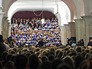 Ночной оперный концерт на станции метро "Кропоткинская" Ночной оперный концерт на станции метро "Кропоткинская"
