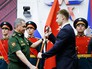 Сергей Шойгу на съезде Всероссийского военно-патриотического движения "Юнармия" Сергей Шойгу на съезде Всероссийского военно-патриотического движения "Юнармия"