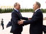 Президент России Владимир Путин и президент Казахстана Нурсултан Назарбаев во время встречи Президент России Владимир Путин и президент Казахстана Нурсултан Назарбаев во время встречи