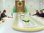 Глава Минобороны России Сергей Шойгу и президент республики Туркмения Гурбангулы Бердымухамедов Глава Минобороны России Сергей Шойгу и президент республики Туркмения Гурбангулы Бердымухамедов