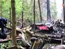 Место крушения истребителя Су-27 в Подмосковье Место крушения истребителя Су-27 в Подмосковье