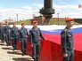 Гигантский флаг России на Поклонной горе Гигантский флаг России на Поклонной горе