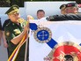 Министр обороны Cергей Шойгу во время церемонии вручения ордена Жукова 810-й отдельной бригаде морской пехоты Черноморского флота Министр обороны Cергей Шойгу во время церемонии вручения ордена Жукова 810-й отдельной бригаде морской пехоты Черноморского флота