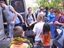 Родители встречают детей вернувшихся из лагеря на Сямозере Родители встречают детей вернувшихся из лагеря на Сямозере