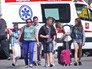 Родители встречают детей вернувшихся из лагеря на Сямозере Родители встречают детей вернувшихся из лагеря на Сямозере
