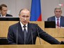Президент России Владимир Путин выступает на пленарном заседании Госдумы РФ Президент России Владимир Путин выступает на пленарном заседании Госдумы РФ