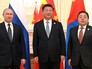 Президент России Владимир Путин, председатель КНР Си Цзиньпин и президент Монголии Цахиагийн Элбэгдорж Президент России Владимир Путин, председатель КНР Си Цзиньпин и президент Монголии Цахиагийн Элбэгдорж