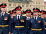 Офицеры маршируют на Красной площади Офицеры маршируют на Красной площади