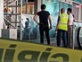 Оцепление на месте взрыва в аэропорту Стамбула Оцепление на месте взрыва в аэропорту Стамбула