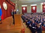 Президент России Владимир Путин выступает перед российскими дипломатами Президент России Владимир Путин выступает перед российскими дипломатами