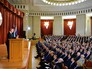 Президент России Владимир Путин выступает перед российскими дипломатами Президент России Владимир Путин выступает перед российскими дипломатами