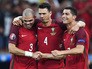 Игроки сборной Португалии Пепе, Жозе Фонте и Криштиану Роналду Игроки сборной Португалии Пепе, Жозе Фонте и Криштиану Роналду