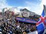 Болельщики сборной Исландии встречают футболистов сборной Исландии, прибывших с чемпионата Европы по футболу - 2016 Болельщики сборной Исландии встречают футболистов сборной Исландии, прибывших с чемпионата Европы по футболу - 2016