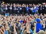 Болельщики сборной Исландии встречают футболистов сборной Исландии, прибывших с чемпионата Европы по футболу - 2016 Болельщики сборной Исландии встречают футболистов сборной Исландии, прибывших с чемпионата Европы по футболу - 2016