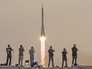 Пуск ракеты-носителя "Союз" Пуск ракеты-носителя "Союз"