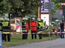 Полиция на месте стрельбы в Мюнхене Полиция на месте стрельбы в Мюнхене