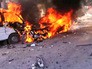 Последствия авиаудара западной коалиции в Сирии Последствия авиаудара западной коалиции в Сирии