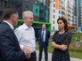 Сергей Собянин осматривает строительные работы Сергей Собянин осматривает строительные работы